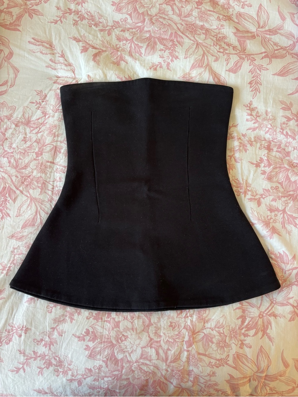 Zara Black Strapless A-Line Top